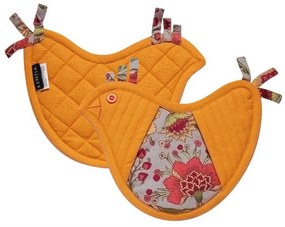 Πιάστρες Κουζίνας Handy 252 (Σετ 2τμχ) Orange Kentia 100% Cotton