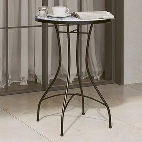 vidaXL Τραπέζι Bistro «Μωσαϊκό» Μπλε/Λευκό Ø50x70 εκ. Κεραμικό