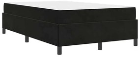 vidaXL Σκελετός Κρεβατιού Μαύρο και Λευκό 120 x 190 cm Βελούδο
