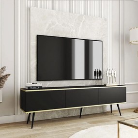 Έπιπλο Τηλεόρασης Oro BTVc+BL 175x32x53cm Anthracite