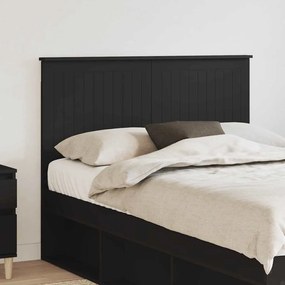 vidaXL Κεφαλάρι με κεφαλάρι Μαύρη Οξυά 135 cm Επεξεργασμένο ξύλο