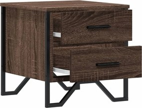 vidaXL Κομοδίνο Καφέ Δρυς 40x41x40 εκ. από Επεξεργασμένο Ξύλο