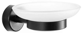 Σαπουνοθήκη Moderno 230155 Black Mat Karag Stainless Steel,Glass