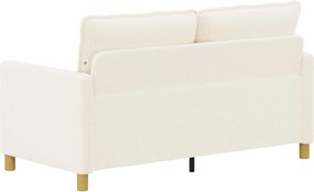 vidaXL Καναπές Κρεμ 156 x 81 x 87,5 εκ Ύφασμα