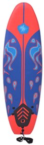 vidaXL Σανίδα Surf Μπλε/Κόκκινη 170 εκ.