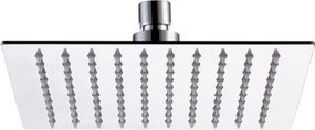 Acquanet Square 25 Inox S/S 304 Chrome - Κεφαλή Ντους