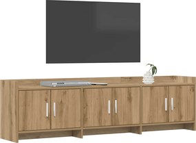 vidaXL Ντουλάπι TV 168 x 33 x 47 εκ. Artisan Δρυς Επεξεργασμένο Ξύλο