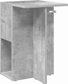 vidaXL End Table Σκυρόδεμα Γκρι 35 x 40 x 55 εκ. Επεξεργασμένο Ξύλο