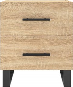 vidaXL Κομοδίνα 2 τεμ. Sonoma Δρυς 40 x 35 x 47,5 εκ. Επεξεργ. Ξύλο