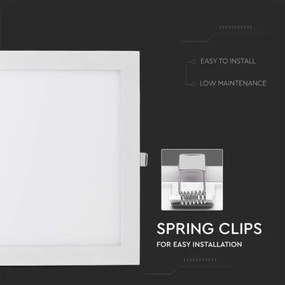 V-TAC LED mini panel χωνευτό 36W 6400K ψυχρό λευκό τετράγωνο SKU: 216431
