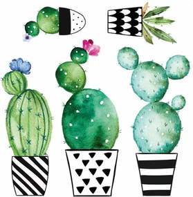 Αυτοκόλλητα Τοίχου Ango Watercolour Cactus 54114