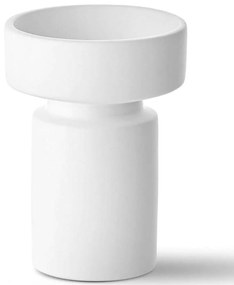 Κηροπήγιο 742TMA4847 15x15x21cm White Aberto Design Ceramic