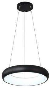 Κρεμαστό Φωτιστικό Οροφής LED 110W 3CCT Ακρυλικό και Μέταλλο Inlight-42023-Α-Black-Μαύρο 42023-Α-Black