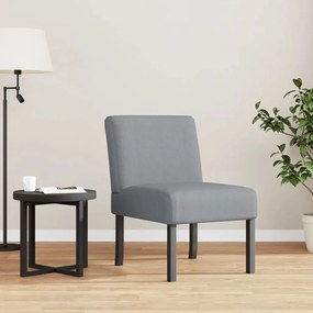 vidaXL Πολυθρόνα Ανοιχτό Γκρι Υφασμάτινη
