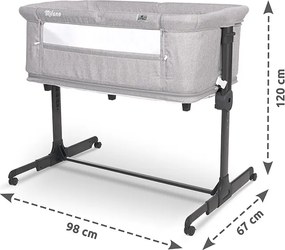 Λίκνο- Παρκοκρέβατο MILANO 2 σε 1 Grey 10080440003 Lorelli