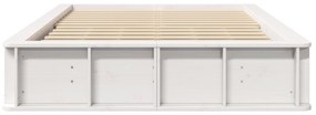 vidaXL Λευκό Κρεβάτι με Αποθηκευτικό Χώρο - 140 x 200 εκ.