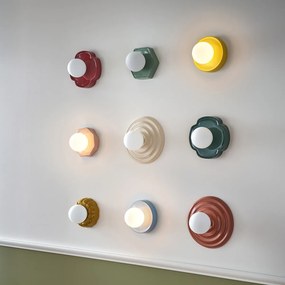 Απλίκα με αυλακώσεις, από κεραμικό και οπαλίνα, HOLI