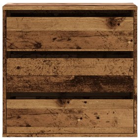 vidaXL Συρταριέρα Γωνιακή Όψη Παλαιού Ξύλου 60x41x58 εκ. Επεξεργ. Ξύλο