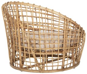 Καρέκλα - Πολυθρόνα ENTO C9814 Φυσικό Rattan με Λευκό Μαξιλάρι 106x94x82Yεκ. 106x94x82 εκ.