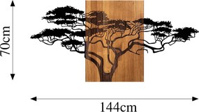 Decorative Wooden Wall Accessory Acacia Tree - 329 Black
Walnut
