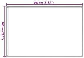 vidaXL Χαλί Σκηνής Άμμου 200x300 εκ. από HDPE