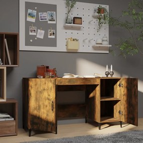 vidaXL Γραφείο Καπνιστή Δρυς 140 x 50 x 75 εκ. από Επεξεργασμένο Ξύλο