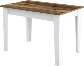 Τραπέζι Κουζίνας Καρυδί / Λευκό FIFADOR 110x72x75
