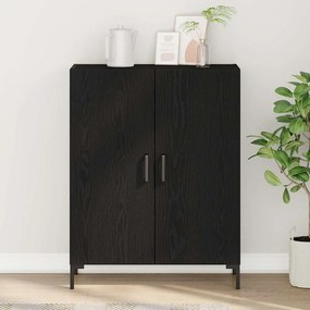 vidaXL Πλαϊνό γραφείο Μαύρη Οξυά 69,5 x 34 x 90 εκ. Επεξεργασμένο ξύλο