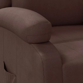 vidaXL Πολυθρόνα Ανακλινόμενη Καφέ από Συνθετικό Δέρμα