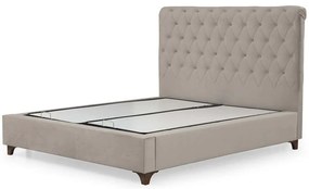 Κρεβάτι Με Αποθηκευτικό Χώρο Deluxe (Για Στρώμα 160x200cm) 771MND1169 160x200x130cm Beige Διπλό