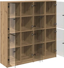 vidaXL Highboard 2 pcs Artisan Oak 68 x 37 x 142 εκ Επεξεργασμένο ξύλο