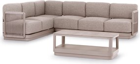 ΣΕΤ ΣΑΛΟΝΙ ΓΩΝΙΑ 3ΤΜΧ ELYSIA HM6187.02 ΣΑΜΠΑΝΙ ΑΛΟΥΜΙΝΙΟ-ΣΧΟΙΝΙ-P.E.ΥΦΑΣΜΑ