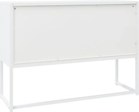 vidaXL Μπουφές Λευκός 105 x 35 x 75 εκ. από Ατσάλι