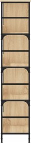vidaXL Βιβλιοθήκη Sonoma Δρυς 78,5x33x153 εκ. Επεξεργασμένο Ξύλο