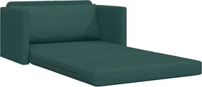vidaXL Κρεβάτι καναπές 110cm Σκούρο Πράσινο ύφασμα
