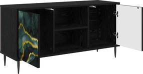 vidaXL Ντουλάπι TV WIJHE 102 x 33 x 51 εκ Μαύρη Δρυς