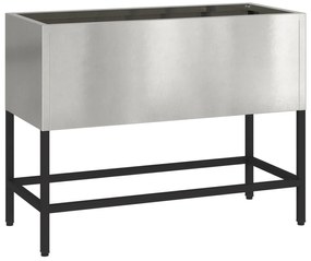 vidaXL Ανυψωμένος Κήπος 60x26x45 εκ Ανοξείδωτο χάλυβα