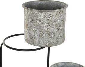 Γλάστρα DKD Home Decor Γκρι Μέταλλο (82 x 25 x 81 cm)