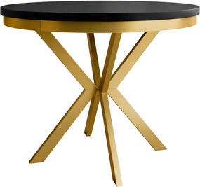 Τραπέζι Edder III 120 επεκτεινόμενο-Μαύρο