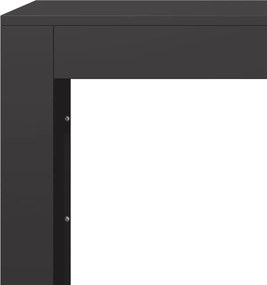 vidaXL Ράφι Καυσόξυλων Μαύρο 100x40x80 εκ. Ατσάλινο