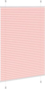 vidaXL Πλισέ περσίδα ροζ 100x150 cm Πλάτος υφάσματος 99,4 cm