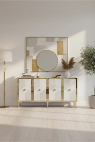 Stewehome πολυλειτουργική κονσόλα ντουλάπι για καφέ και βάση τηλεόρασης 150x32x75 cm