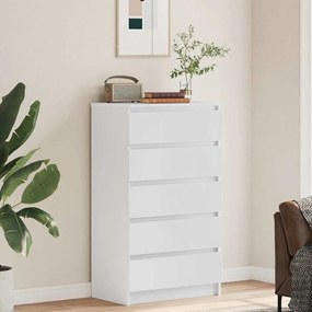 vidaXL Συρταριέρα Λευκή 60 x 36 x 103 εκ. από Επεξεργασμένο Ξύλο