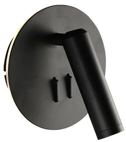 Απλίκα Τοίχου LED Aca Zeus SF1801LEDB Black