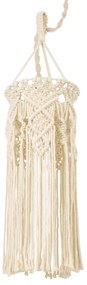 36211 GloboStar® GLOBOSTAR® BAHRI 36211 Boho Κρεμαστό Φωτιστικό Οροφής με Ντουί 1 x E27 AC 220-240V IP20 - Μπεζ - Μ20 x Π20 x Υ65cm