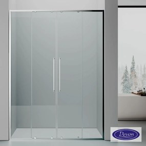 Devon Elli Slider Chrome Nano 170x200 - Καμπίνα Από Τοίχο Σε Τοίχο