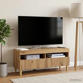 vidaXL Ντουλάπα LED Τηλεόρασης Artisan Δρυς Επεξεργασμένο Ξύλο
