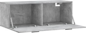 vidaXL Ντουλάπι Τοίχου Γκρι Σκυρ. 100x36,5x35 εκ. Επεξεργασμένο Ξύλο