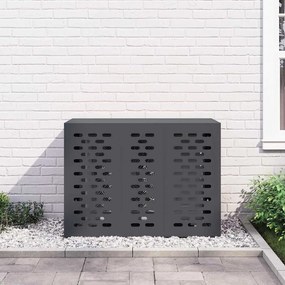 vidaXL Κάλυμμα κλιματιστικού Ανθρακί 110 x 50 x 80 cm Ατσάλι