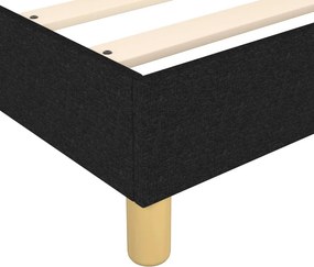 vidaXL Κρεβάτι Boxspring με Στρώμα Μαύρο 80 x 200 εκ. Υφασμάτινο